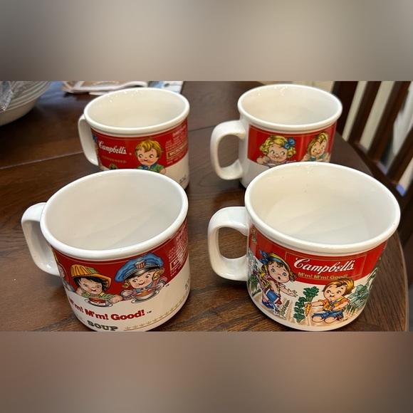 Campbells Other - Campbell Soup KIDS Farm Mugs Vintage (3)1993 (1) 1997 by Westwood 14oz Set of 4